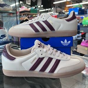 Adidas Samba OG Wonder White Shadow Red Size 8